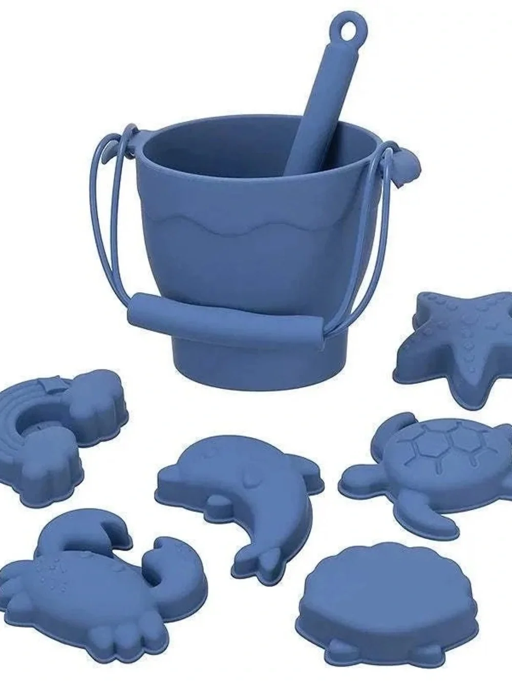 🌊 Premium Silicone Beach Toy Sets – Blue & Ivory Available! 🐚